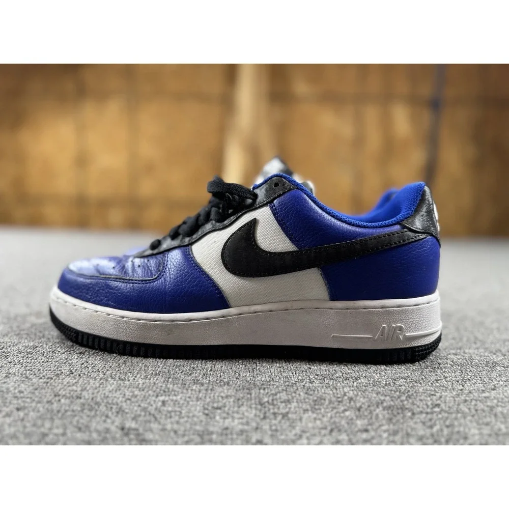 Nike‎ Air Force 1 Low Shoes Mens 9.5 Blue White Nike By You Sneakers DV3892 900